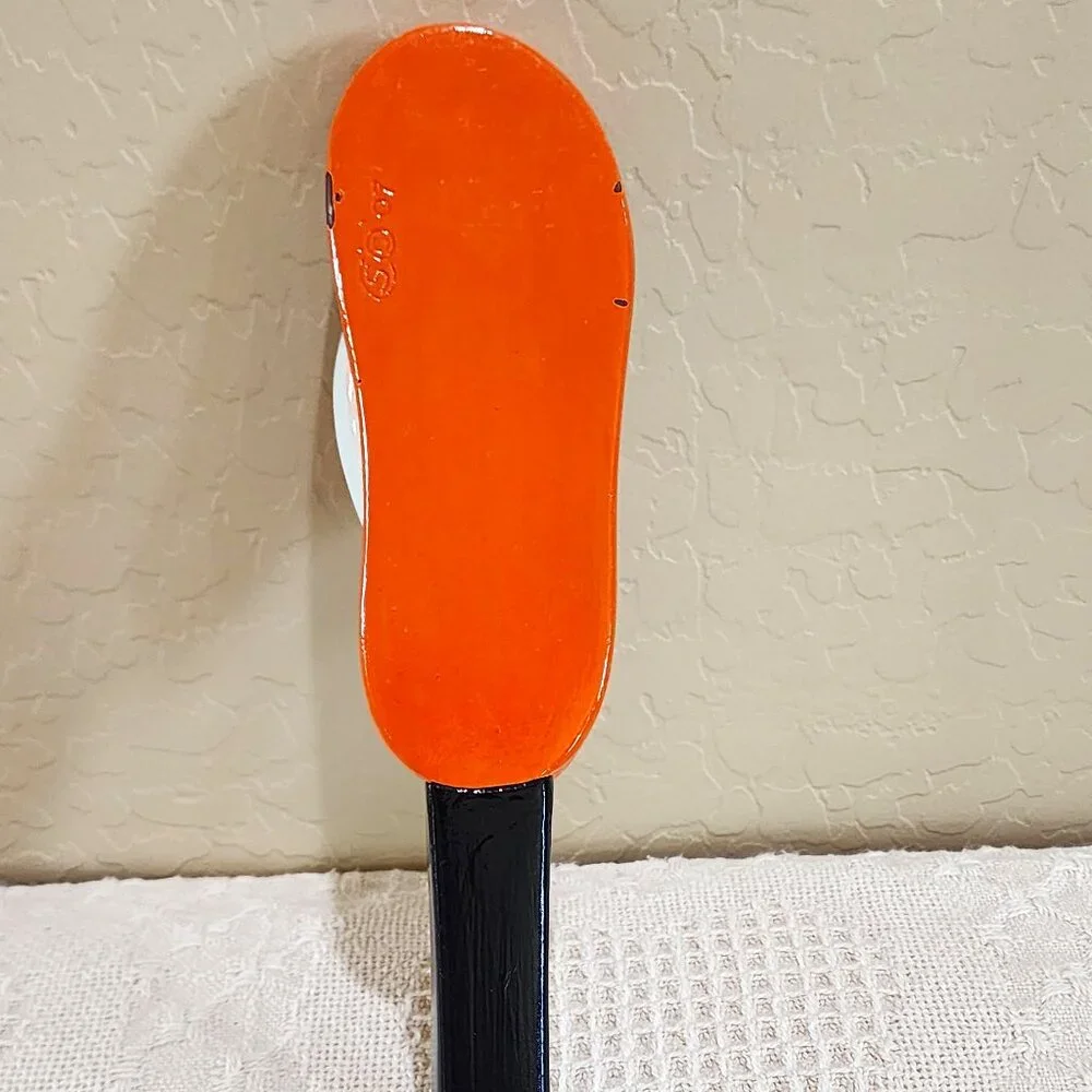 Original Port Brewing Orange Flip Flop Sandal San Diego CA Beer Pull Tap Handle
